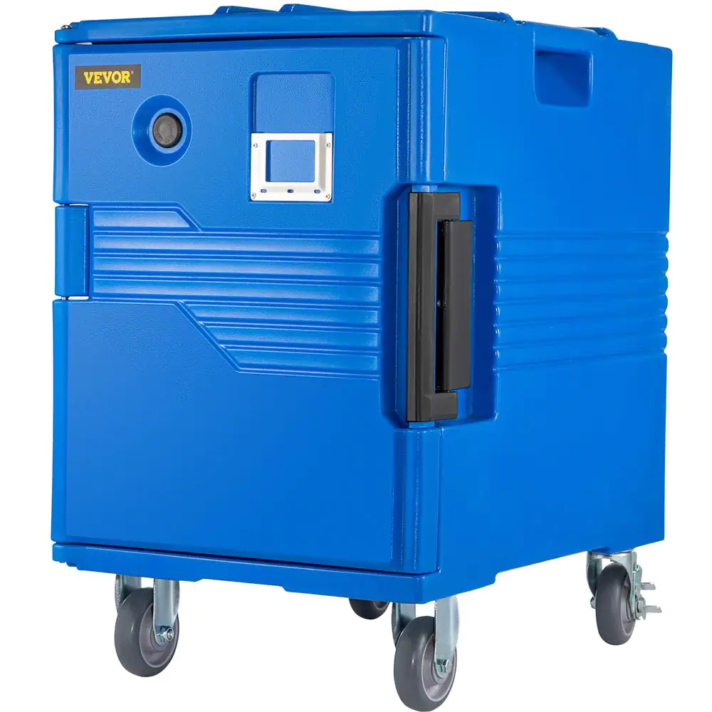VEVOR Insulated Food Pan Carrier 82 Qt. Hot Box for Catering Food Box Carrier with One-Piece Buckle for Restaurant, Blue