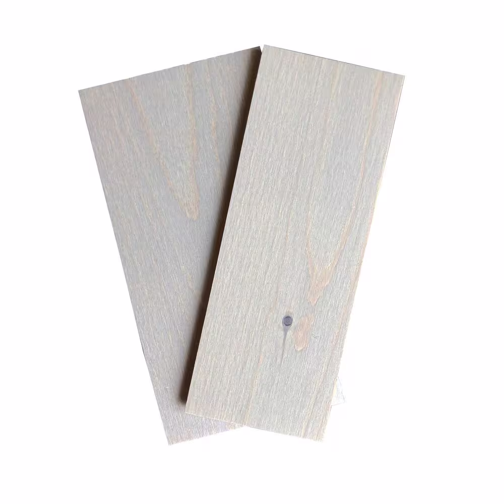 Timberchic 1/8 in. x 3 in. x 12 in. Light Gray Peel and Stick Wooden Decorative Wall Paneling (10 sq. ft.)