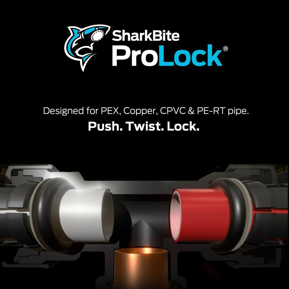 SharkBite ProLock 1/2 in. Push-to-Connect Plastic x 3/4 in. MIP Male Adapter Fitting