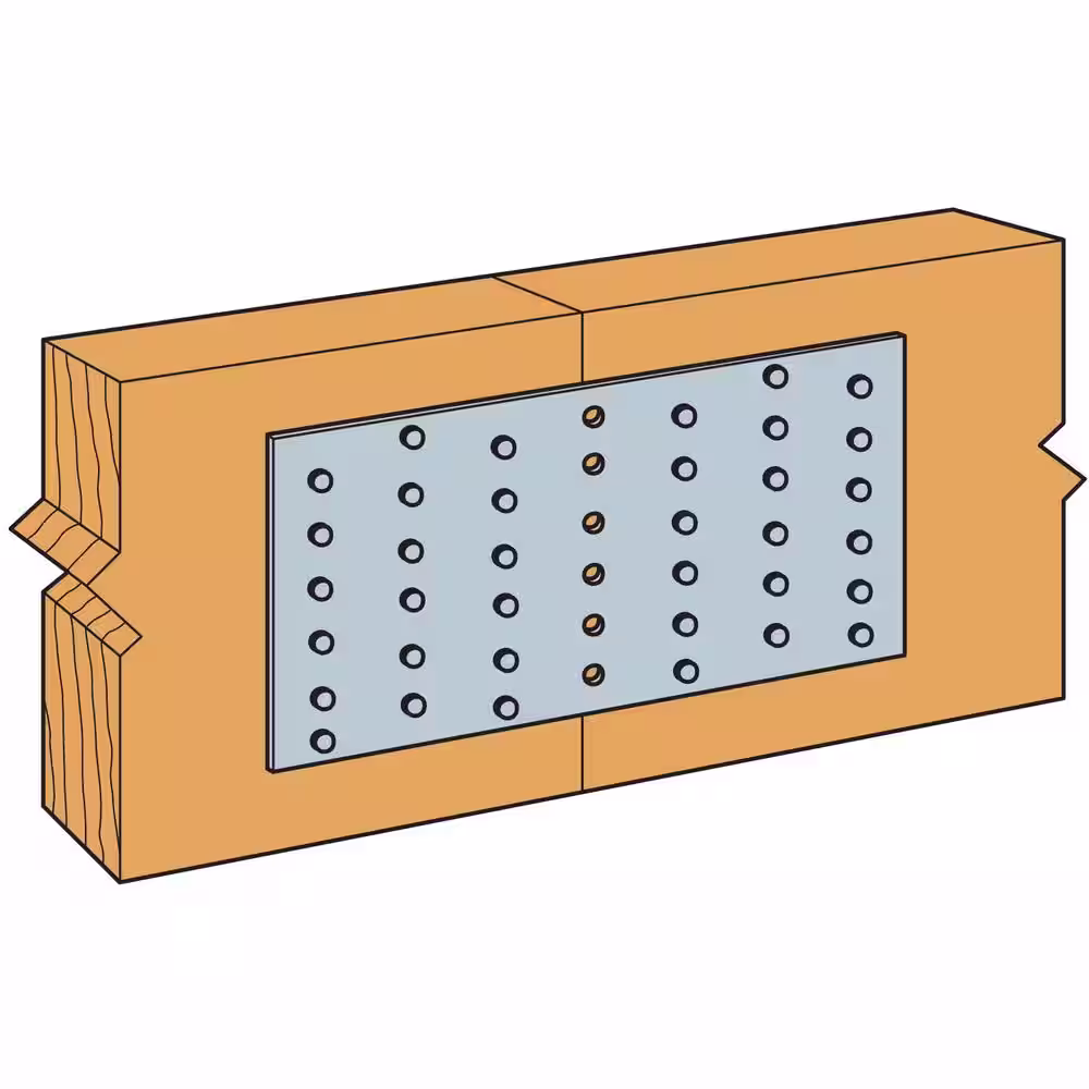Simpson Strong-Tie TP 4-1/8 in. x 7 in. 20-Gauge Galvanized Tie Plate