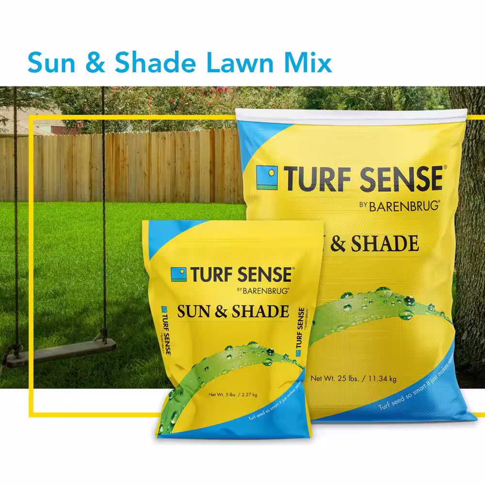 Barenbrug 50 lbs. 16,600 sq. ft. Turf Sense Sun and Shade Mix Grass Seed