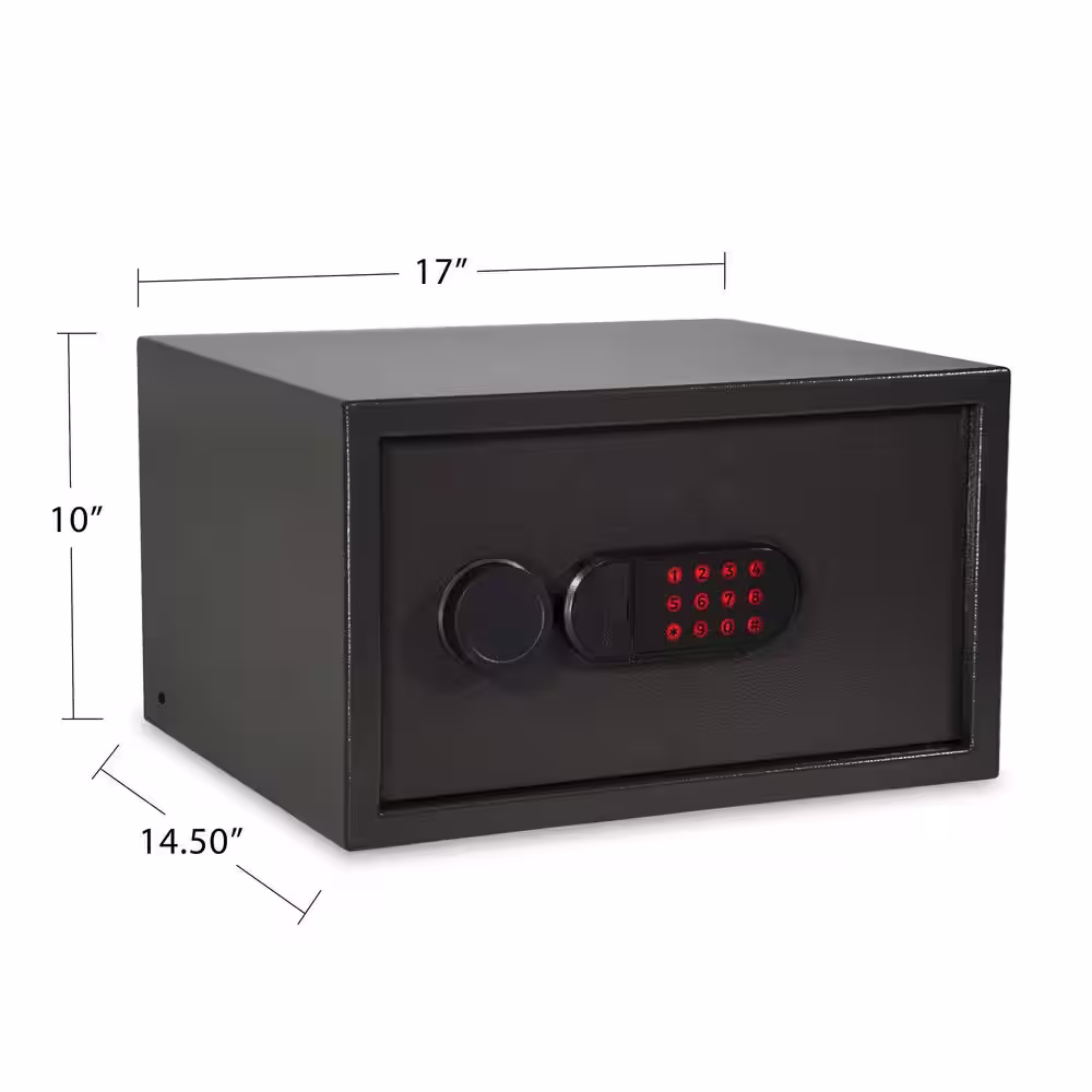 SANCTUARY Home and Office 1.13 cu. ft. Security Vault with Electronic Lock, Dark Gray Hammertone Finish