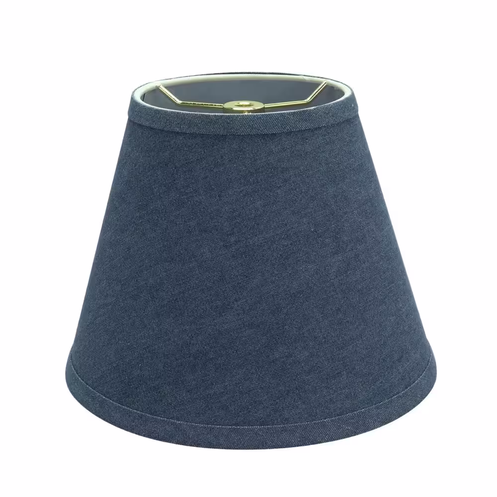 Aspen Creative Corporation 9 in. x 7 in. Washing Blue Hardback Empire Lamp Shade