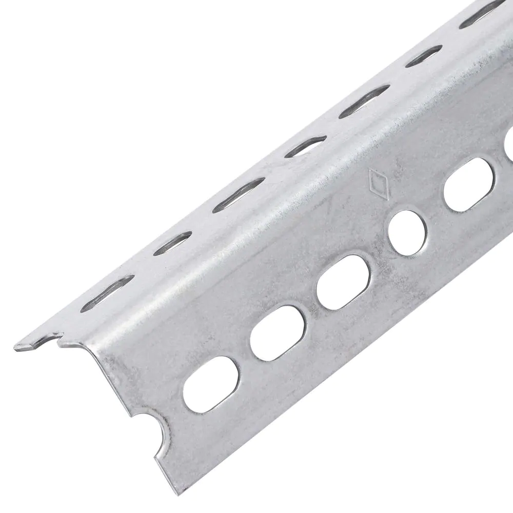 Everbilt 72 in. x 1-1/2 in. x 14-Gauge Slotted Zinc-Plated Angle