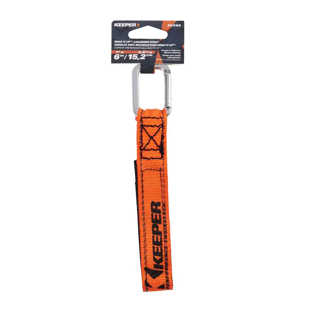 Keeper Orange Wrap-It-Up Carabiner Strap