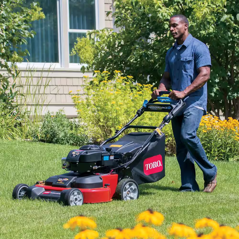 Toro TimeMaster 30 in. Briggs & Stratton Electric Start Walk-Behind Gas Self-Propelled Mower with Spin-Stop
