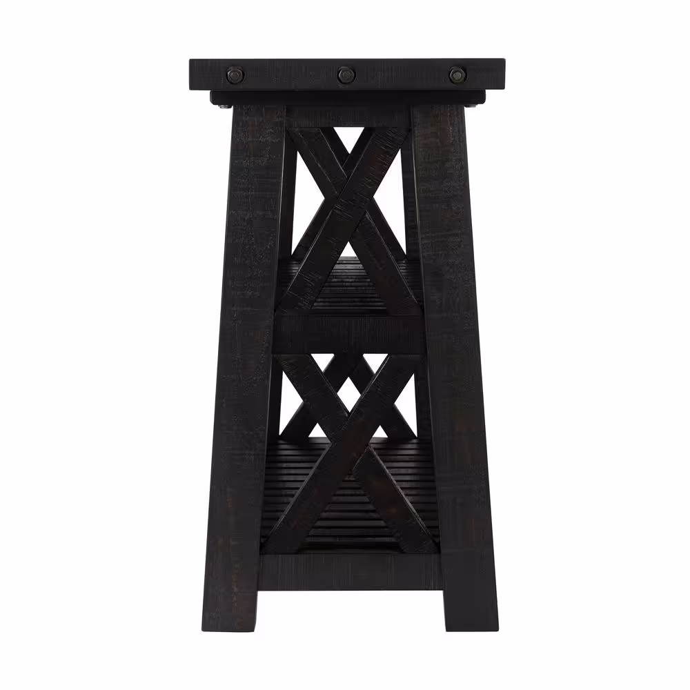 Martin Svensson Home Bolton 55 in. Black Stain Rectangle Solid Wood Console Table