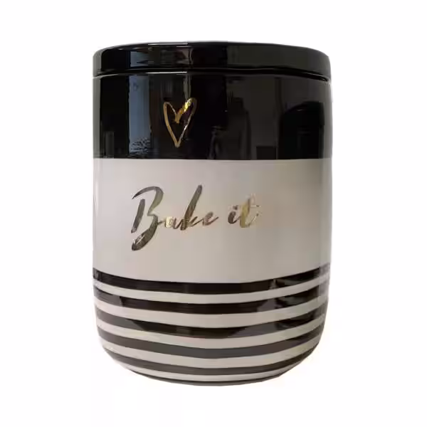 Tabletops Gallery Diior 3-Piece Ceramic Kitchen Canister Set with Ceramic Lids