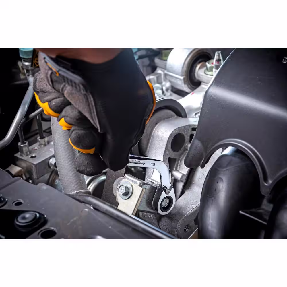 GEARWRENCH 72-Tooth 12 Point SAE Reversible S-Shape Double Box Ratcheting Wrench Set (4-Piece)