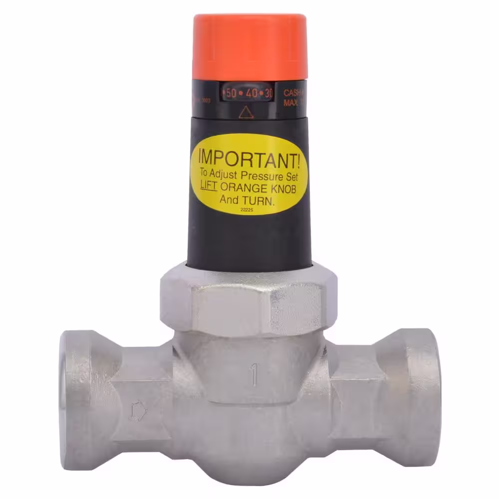 Cash Acme 1 in. Stainless Steel Threaded NPT x NPT Pressure Regulating Valve