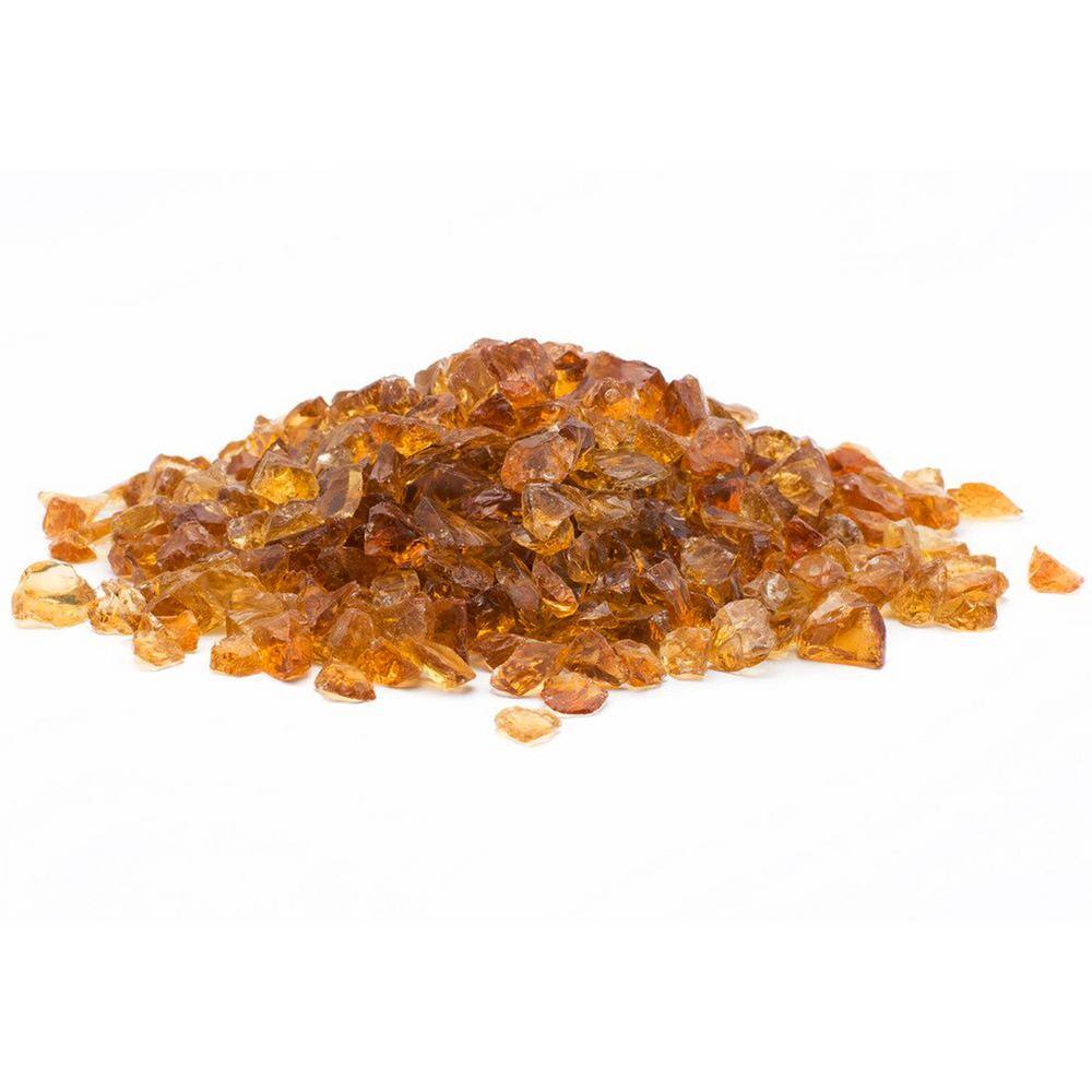 Margo Garden Products 1/4 in. 10 lb. Chestnut Landscape Fire Glass