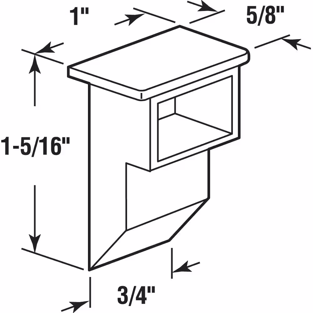 Prime-Line 1-5/16 in. White Nylon Sash Balance Top Guide (2-pack)
