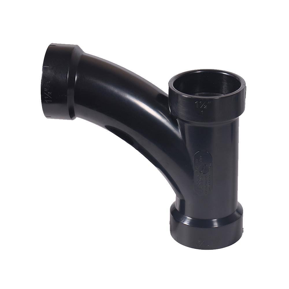 VPC 2 in. ABS Plastic DWV All Hub Long-Radius Wye Fitting