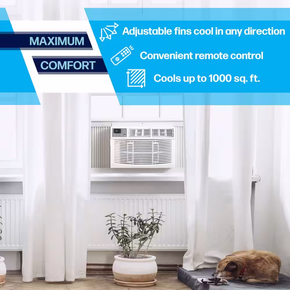 Arctic Wind 18001 BTU Electronic 230-Volt Plug Window Air Conditioner in White