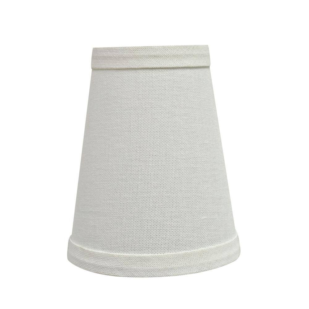 Aspen Creative Corporation 4 in. x 5 in. White Hardback Empire Lamp Shade (6-Pack)
