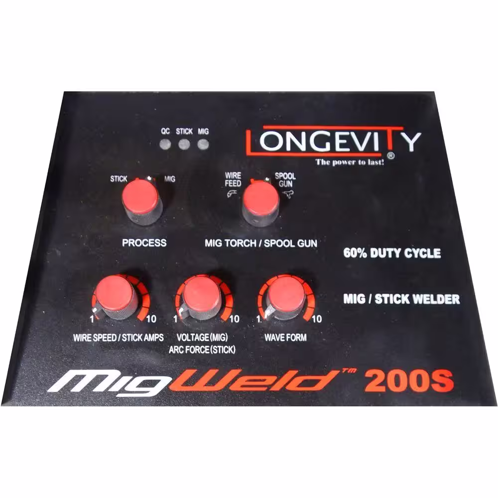 Longevity Migweld 200S 200 Amp MIG Welder with Spool Gun Capability