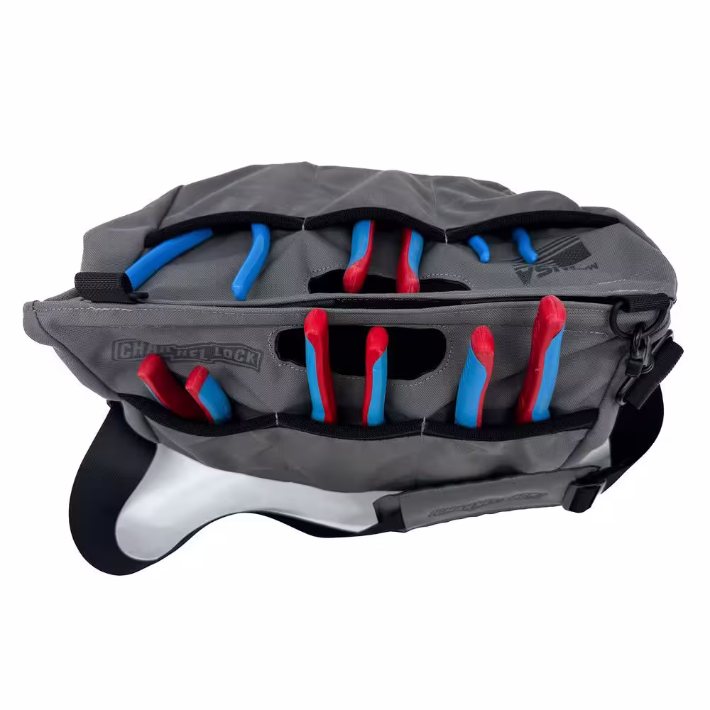 Channellock 16.5 in. Standard Tool Tote Grey Fused with Black