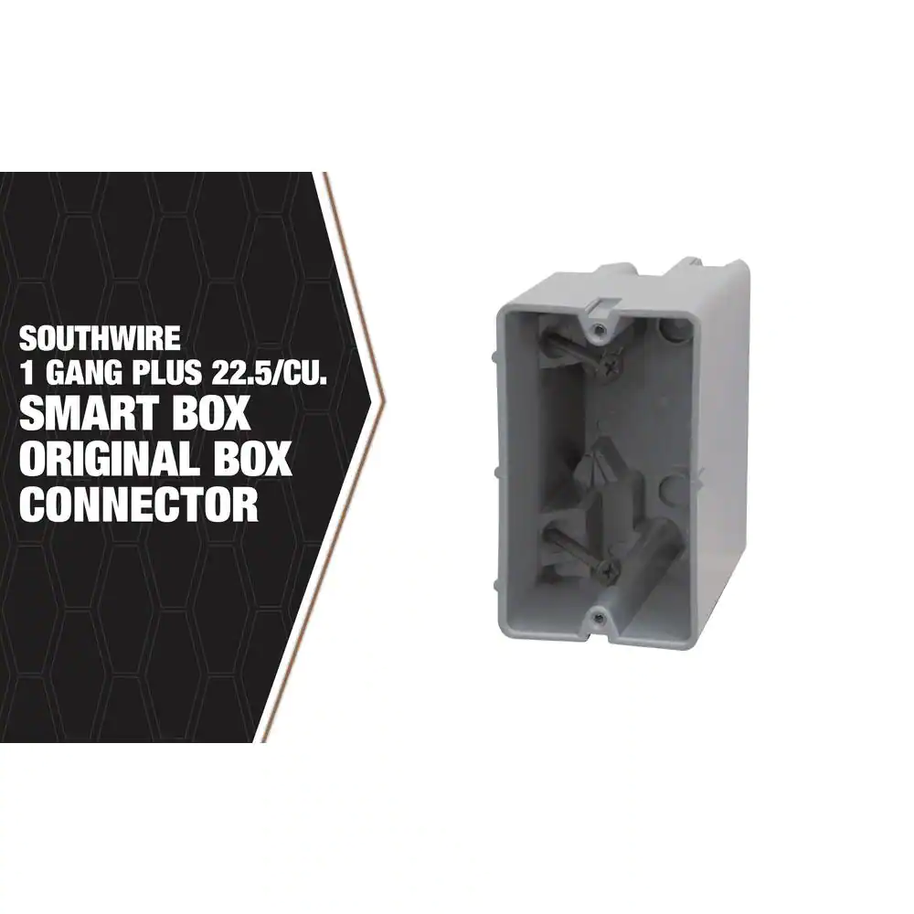 Southwire Smart Box 1-Gang 22.5/c Adjustable Depth Device Box