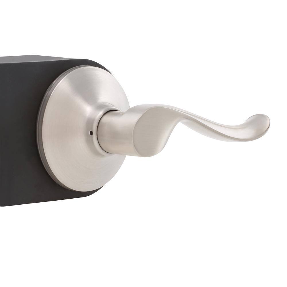 Defiant Burgundy Satin Nickel Hall/Closet Door Handle