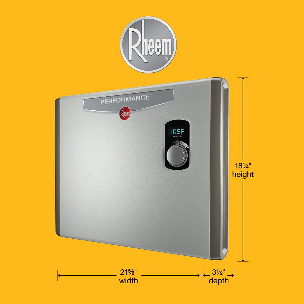 Rheem Performance 27 kw Self-Modulating 5.27 GPM Tankless Electric Water Heater