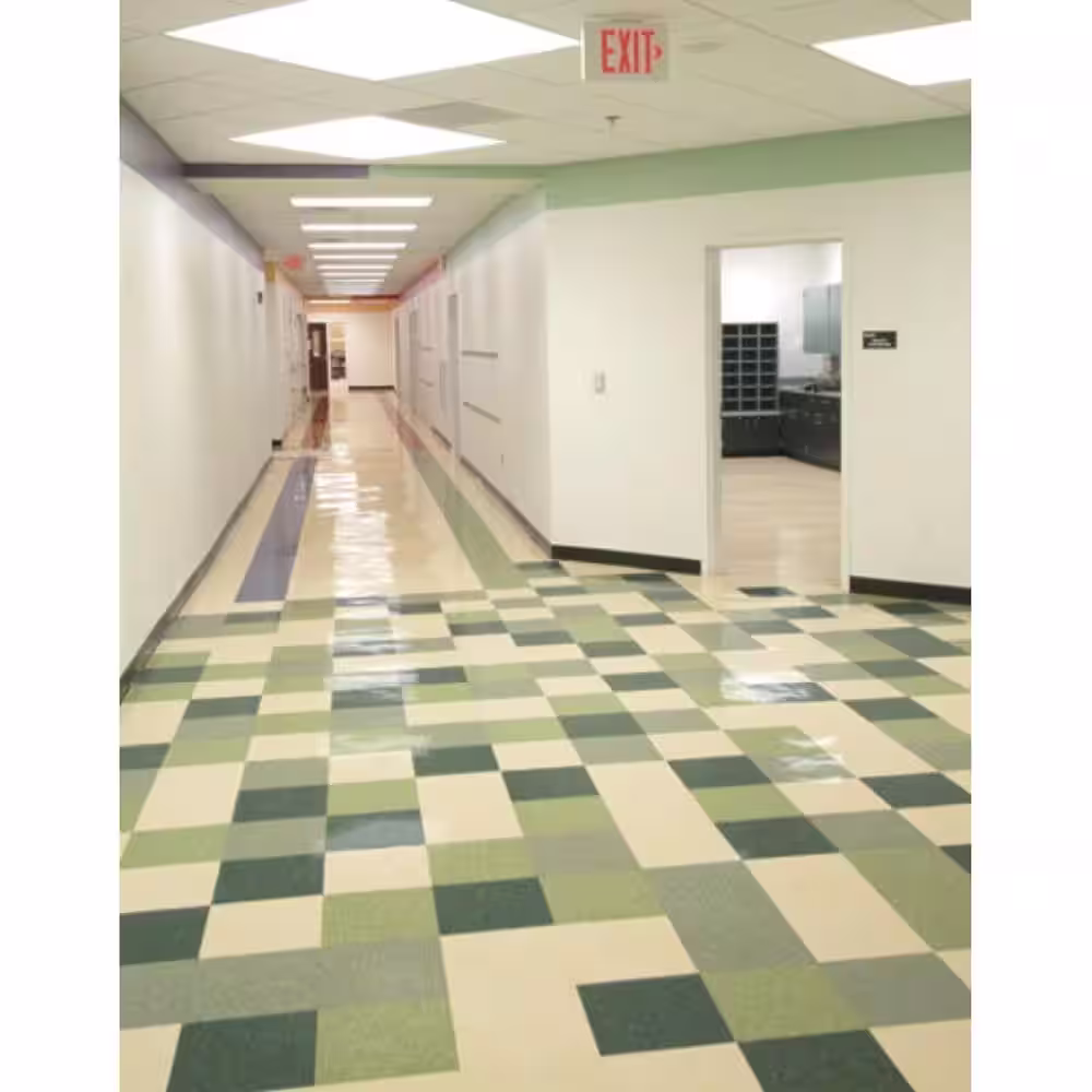 Armstrong Flooring Imperial Texture VCT 12 in. x 12 in. Little Green Apple Standard Excelon Commercial Vinyl Tile (45 sq. ft. / case)