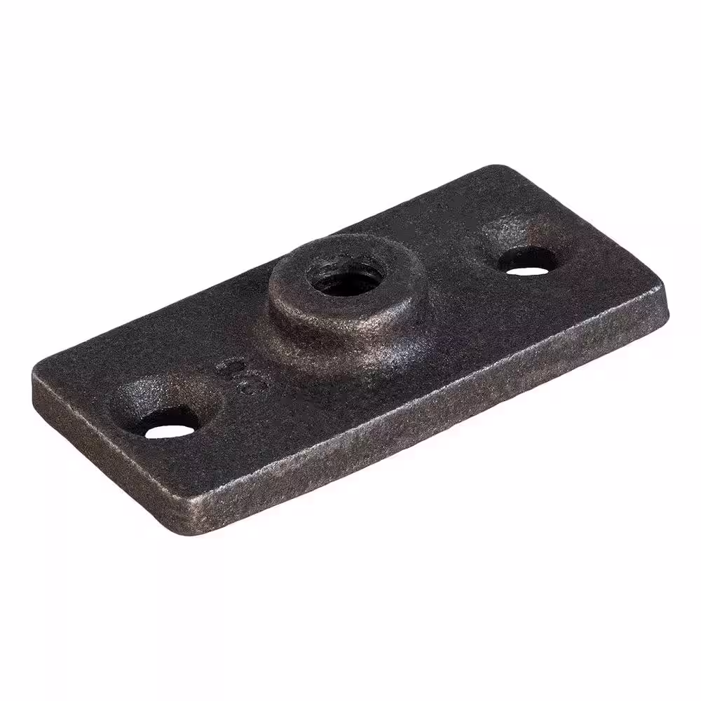The Plumber's Choice Uncoated Iron Rod Hanger Plate, for 1/4 in. Threaded Rod (20-Pack)