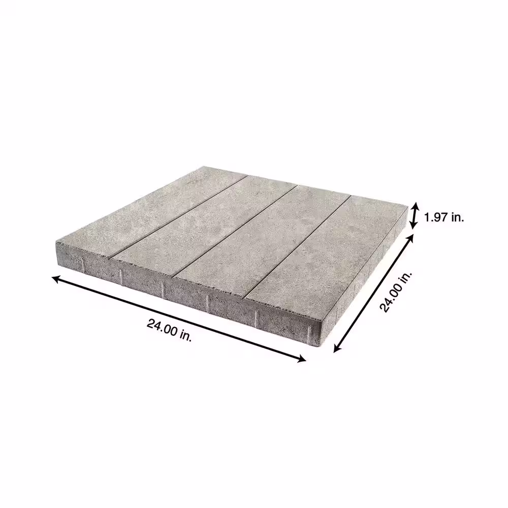 Pavestone Avant XL 24 in. x 24 in. x 2 in. Graphite Blend Platinum Square Concrete Step Stone (28-Pieces/112 sq. ft./Pallet)