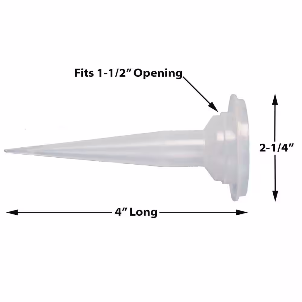 AWF PRO Replacement Tips for Aluminum Barrel Caulk Gun (Pack of 6)