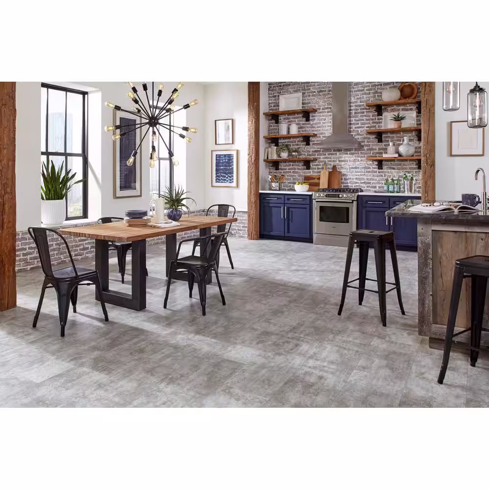 Islander Roman Colosseum 20 MIL x 12 in. W x 24 in. L Click Lock Waterproof Vinyl Tile Flooring (18 sqft/case)