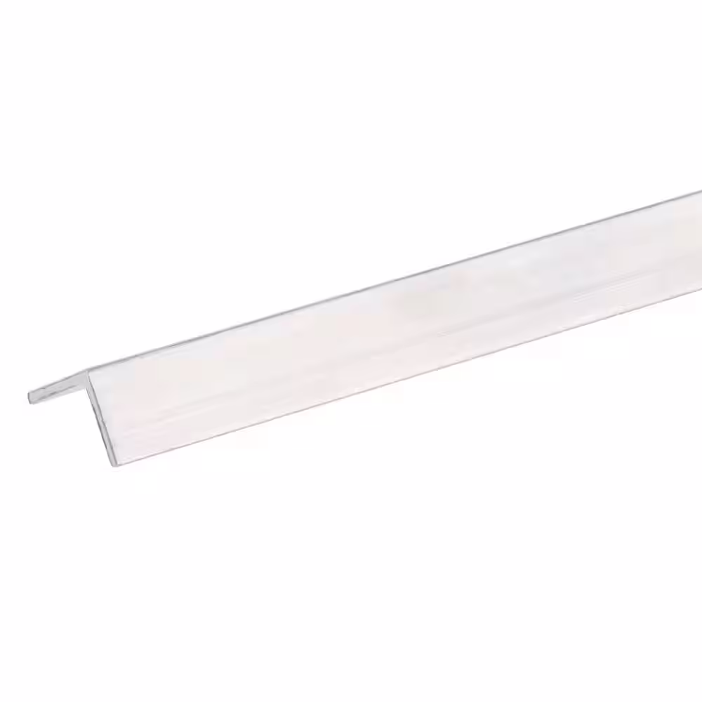 Everbilt 3/4 in. x 1/2 in. x 36 in. Aluminum Flat Angle with 1/16 in. Thick