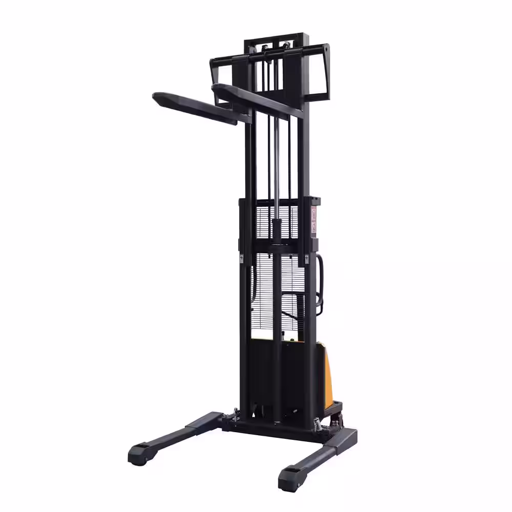 None 98 in. Lift Height 3300 lbs. Straddle Semi Electric Pallet Stacker