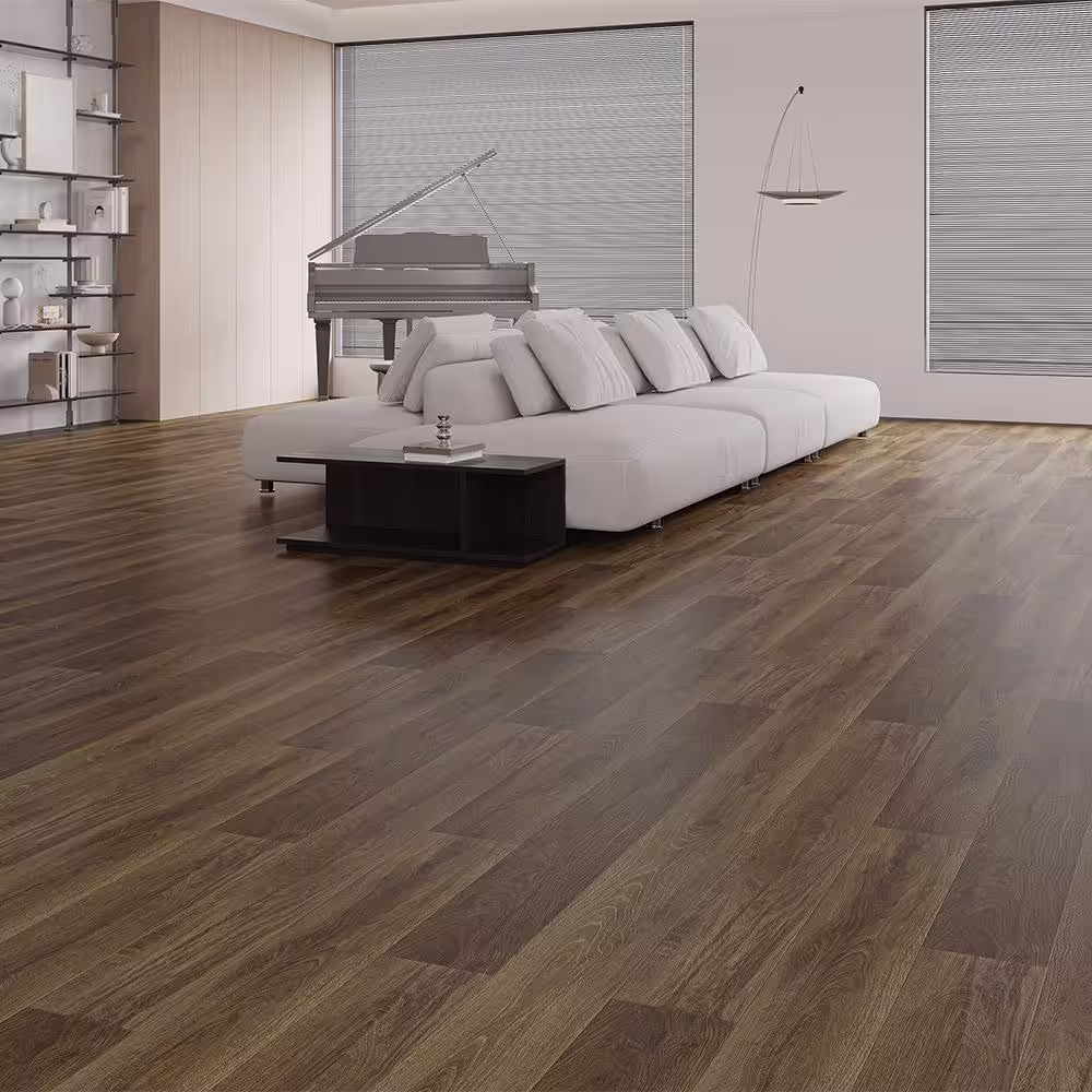 ACQUA FLOORS Roaring Congo 12 mil x 6 in. W Glue Down Waterproof Luxury Vinyl Plank Flooring (42.37 sq. ft./case)
