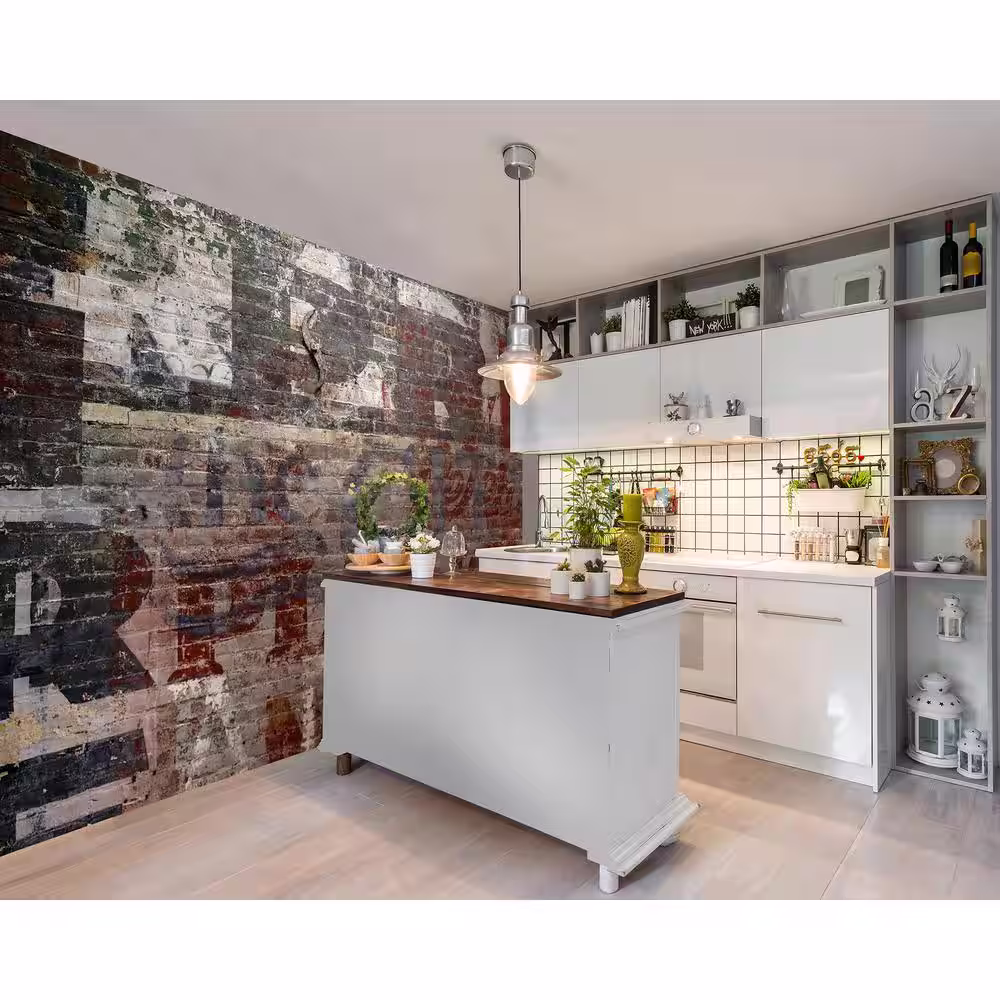 Brewster Warehouse Brick Wall Mural
