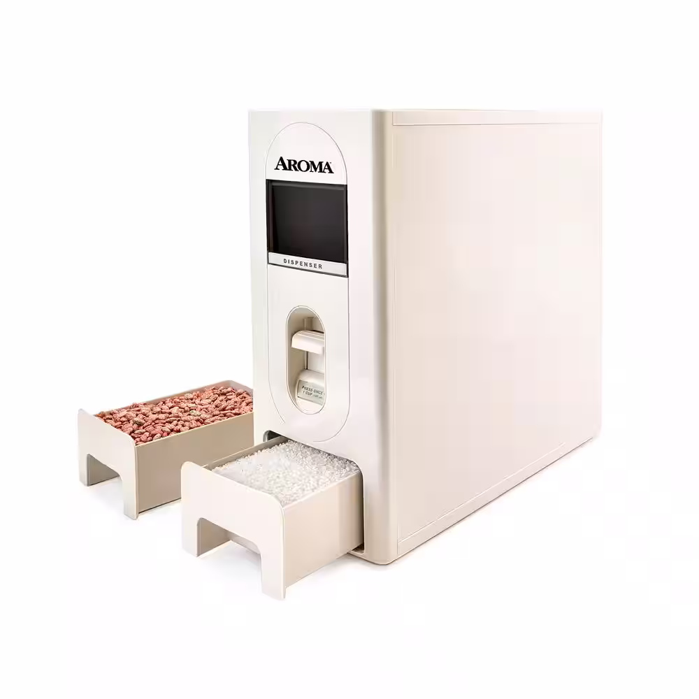 AROMA 22 lbs. White Rice Dispenser Set