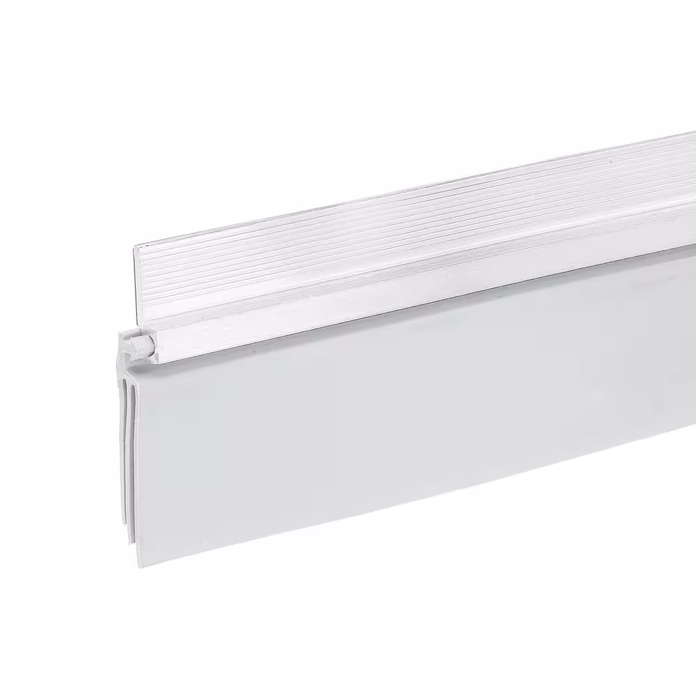 Frost King 2 in. x 36 in. White Aluminum/Vinyl Self Stick Door Sweep