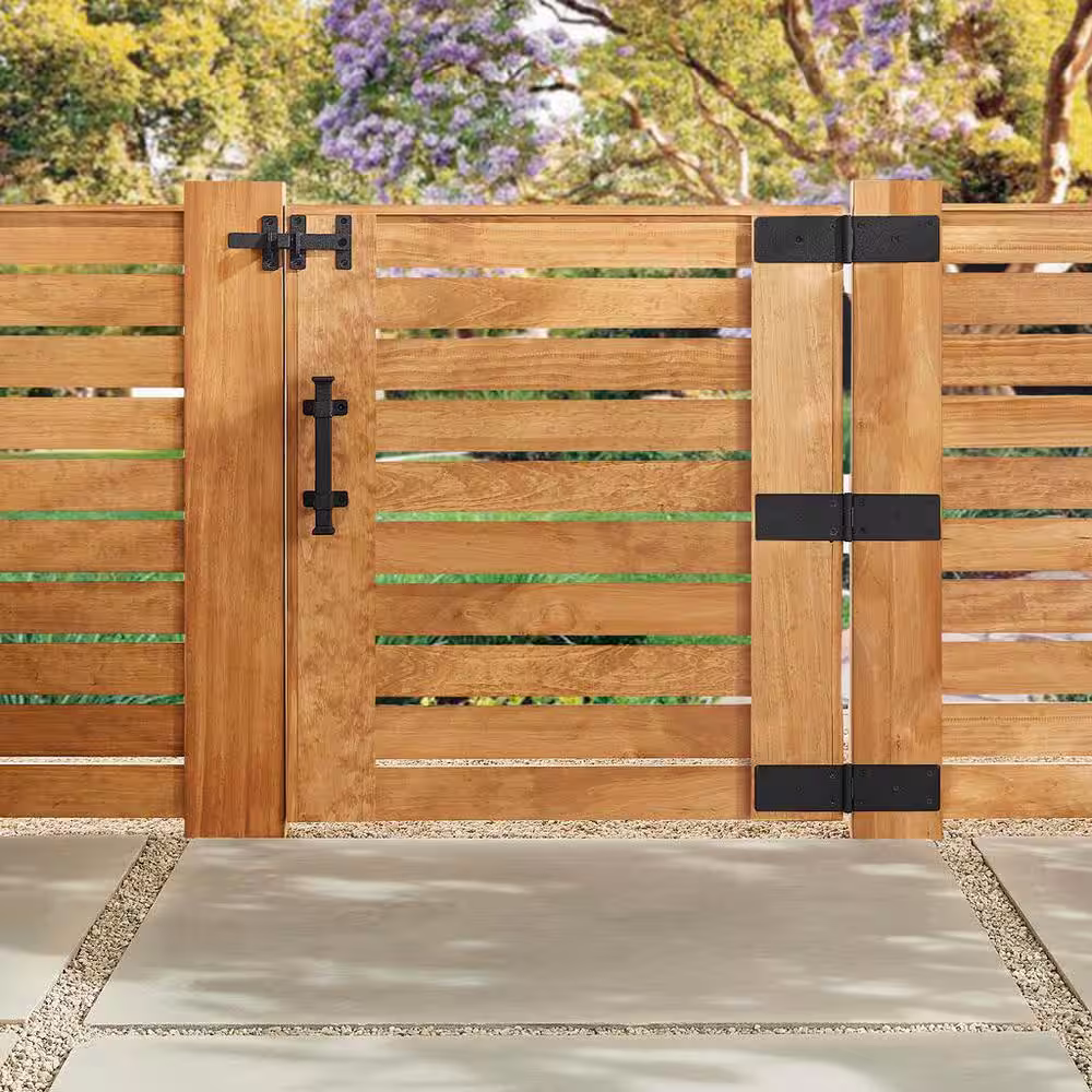 Everbilt 10 in. Black Heavy-Duty Door Pull with Rust Defender