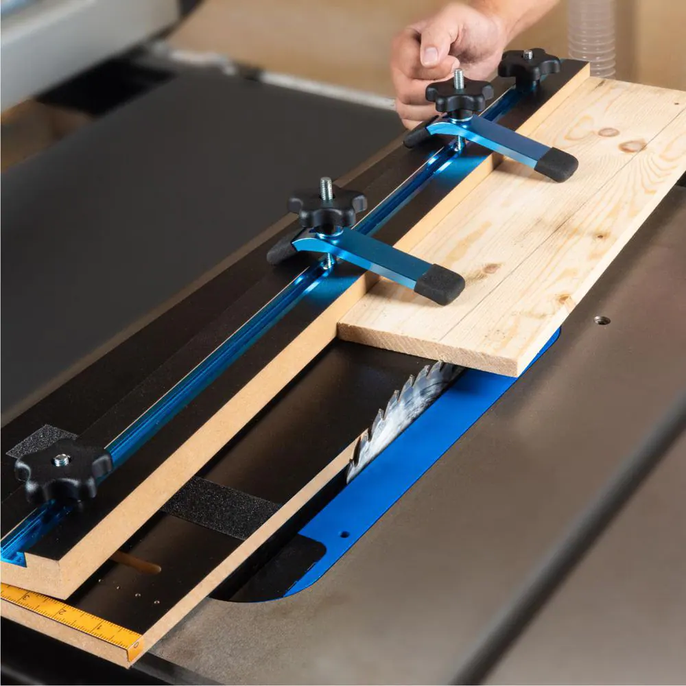 POWERTEC Taper/Straight Line Jig for Table Saws with 3/4 in. Wide by 3/8 in. Deep Miter Slot