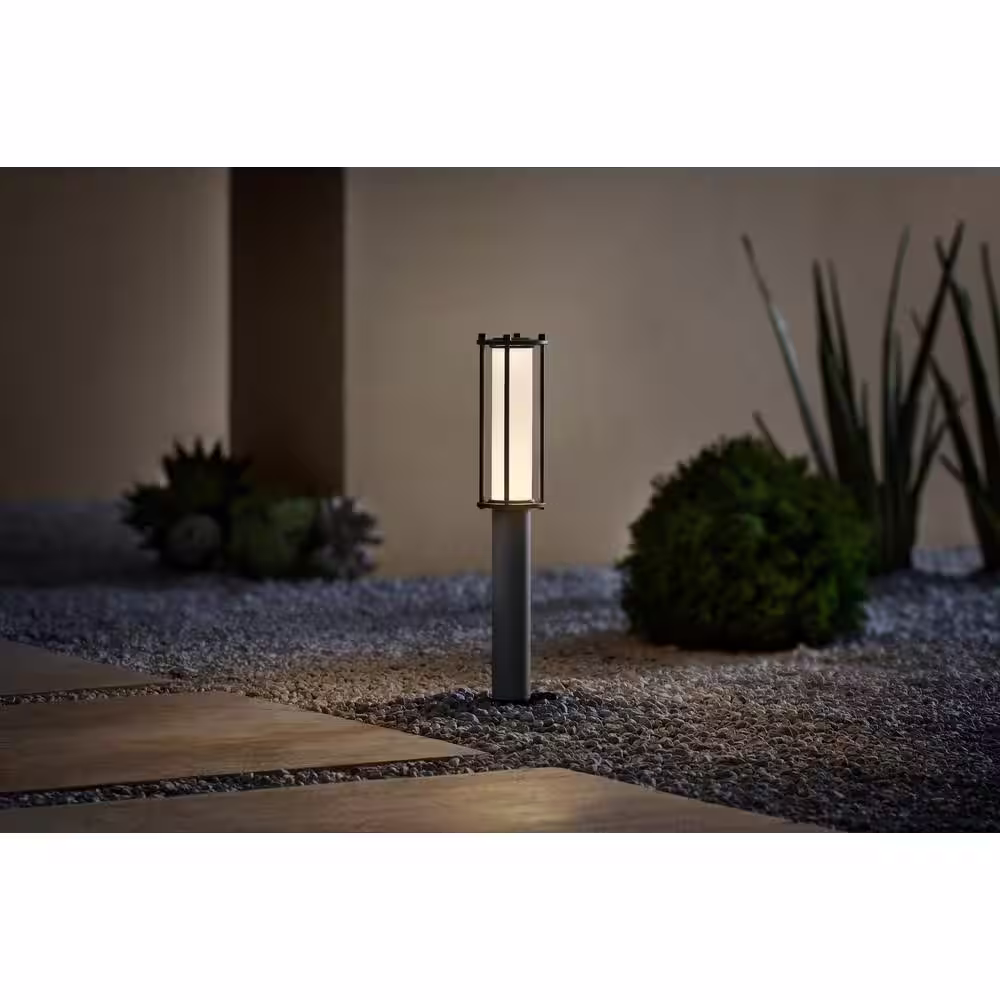 Hampton Bay 10-Watt Equivalent 100 Lumens Low Voltage Black Integrated LED Outdoor Landscape Path Light