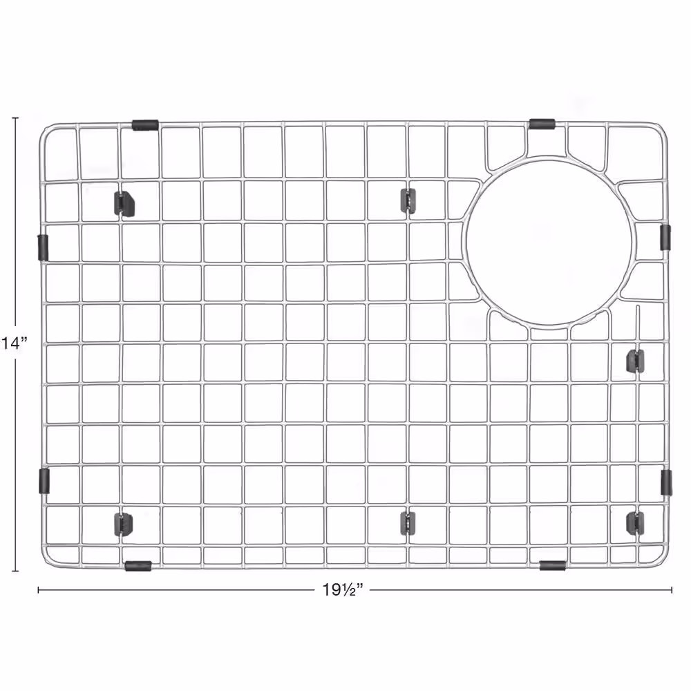 Karran 19-1/2 in. x 14 in. Stainless Steel Bottom Grid Fits QT-671, QU-671