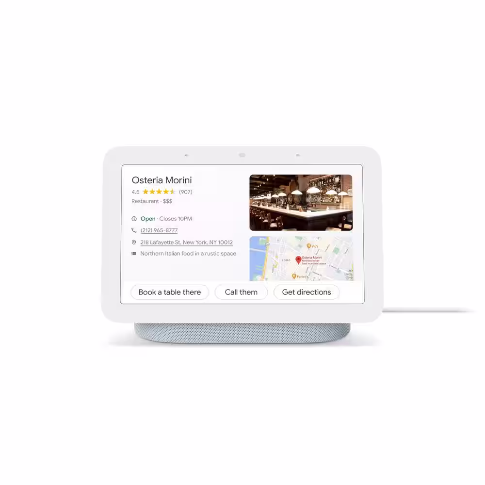 Google Nest Hub 2nd Gen - Smart Home Speaker and 7 in. Display with Google Assistant - Mist