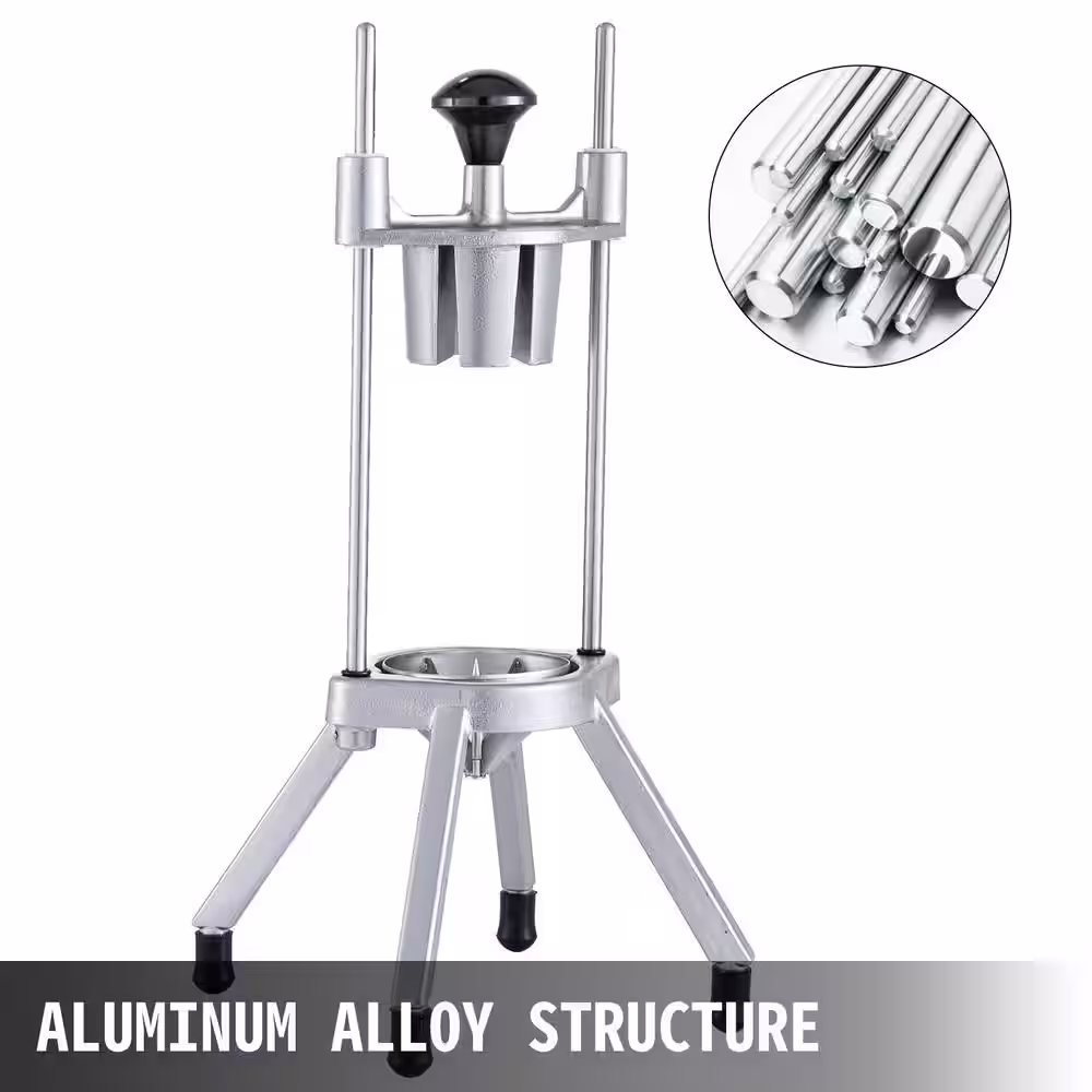 VEVOR 8-Section Commercial Easy Wedger Stainless Steel Blade Fruit Lime Slicer Lemon Cutter 8 Wedges