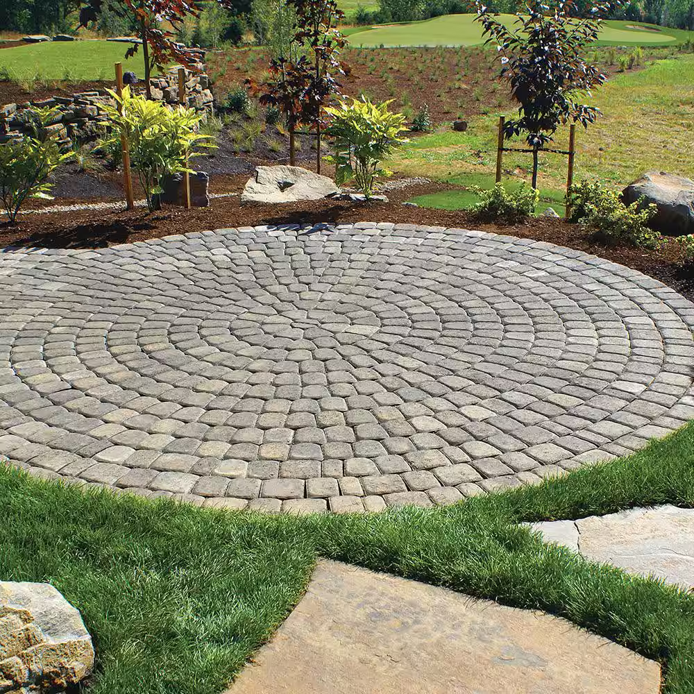 None 83.52 in. x 83.52 in. x 2.375 in. Summit Blend Concrete Old Dominion Paver Circle Kit