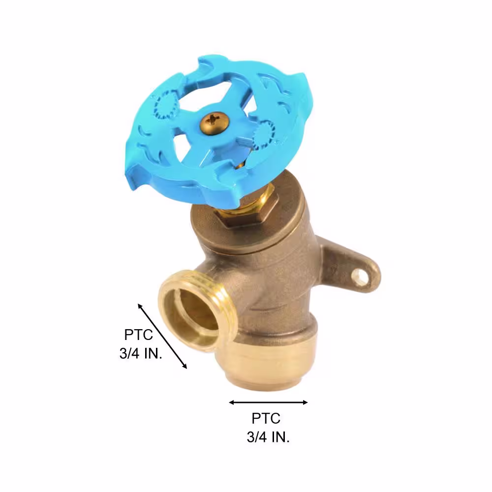 SharkBite 3/4 in. Push-to-Connect x MHT Brass Garden Valve with Drop Ear