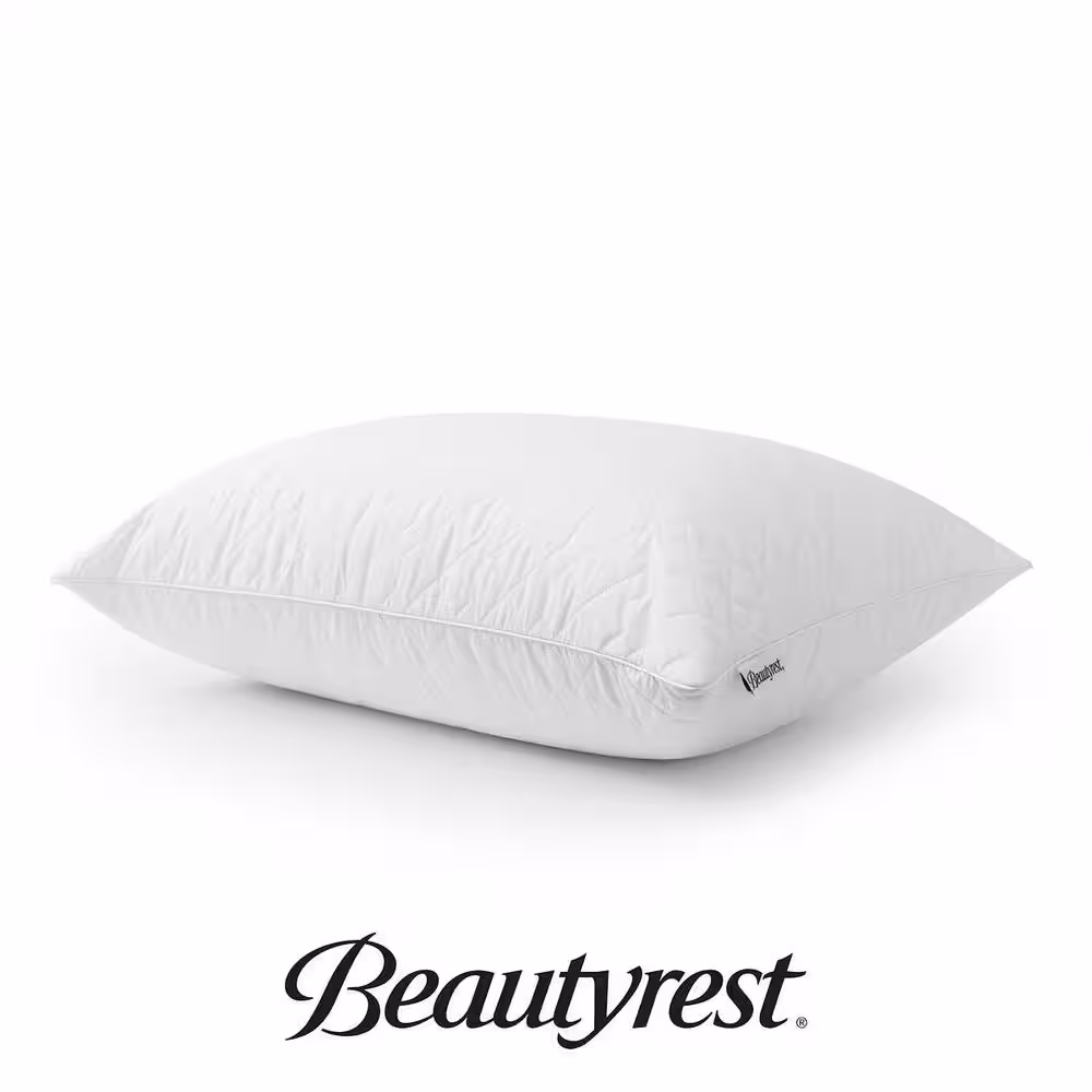 Beautyrest Cotton Quilted Memory Foam Jumbo Pillow (Set of 2)