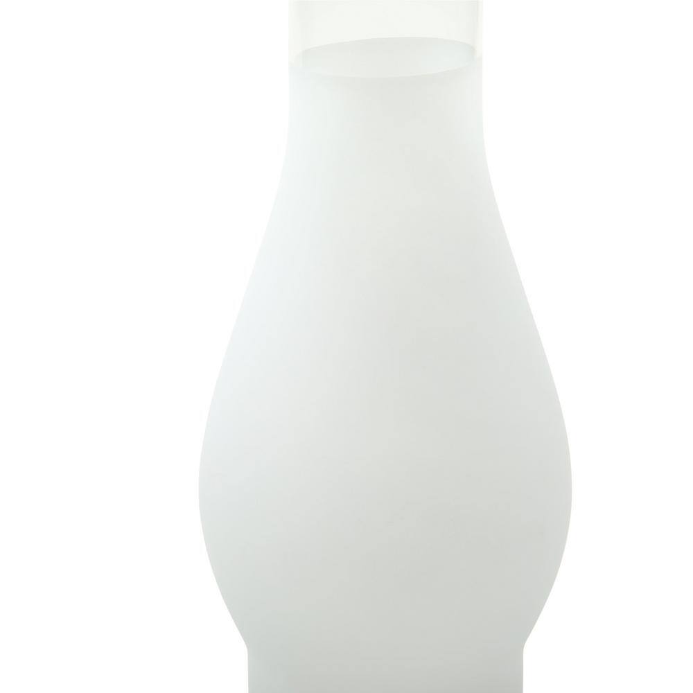 Westinghouse 10 in. Handblown 3/4 Frosted Chimney with 3 in. Fitter and 4 in. Bulge