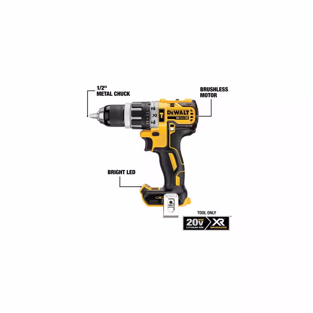 DEWALT 20V Maximum Lithium-Ion Cordless 4 Tool Combo Kit with 4Ah Battery, 2Ah Battery, Charger, and Bag