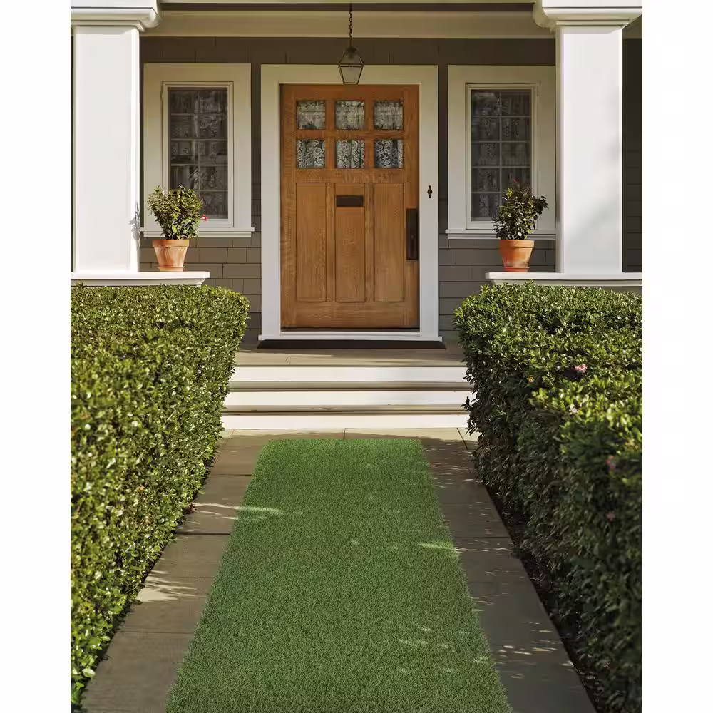 TrafficMaster 26 in. x 36 ft. Green Artificial Grass Runner Rug
