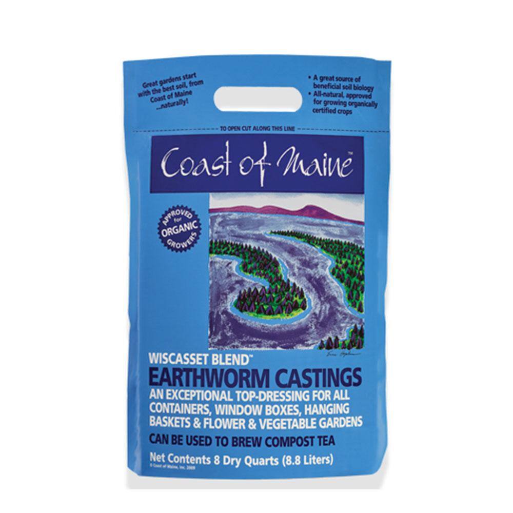 None Wiscasset Blend Earthworm Potting Soil, 8 Qt. Bag (6-Pack)