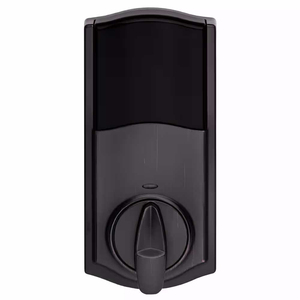 Kwikset SmartCode 916 Zigbee 3.0 Touchscreen Venetian Bronze Single Cylinder Electronic Deadbolt Featuring SmartKey Security