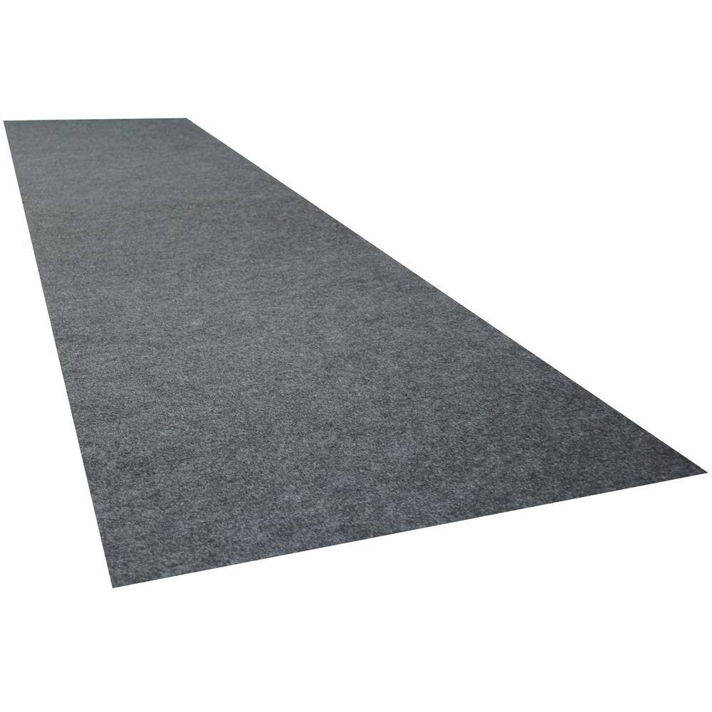 Armor All 2 ft. 5 in. x 18 ft. Charcoal Grey Commercial Polyester Garage Flooring Roll